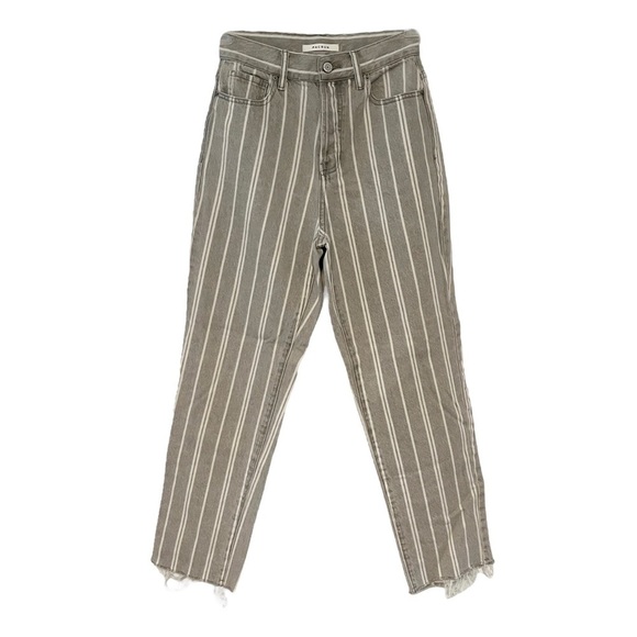 PacSun Gray Double Stripe High Waisted Straight Leg Jeans 25 - Picture 5 of 14